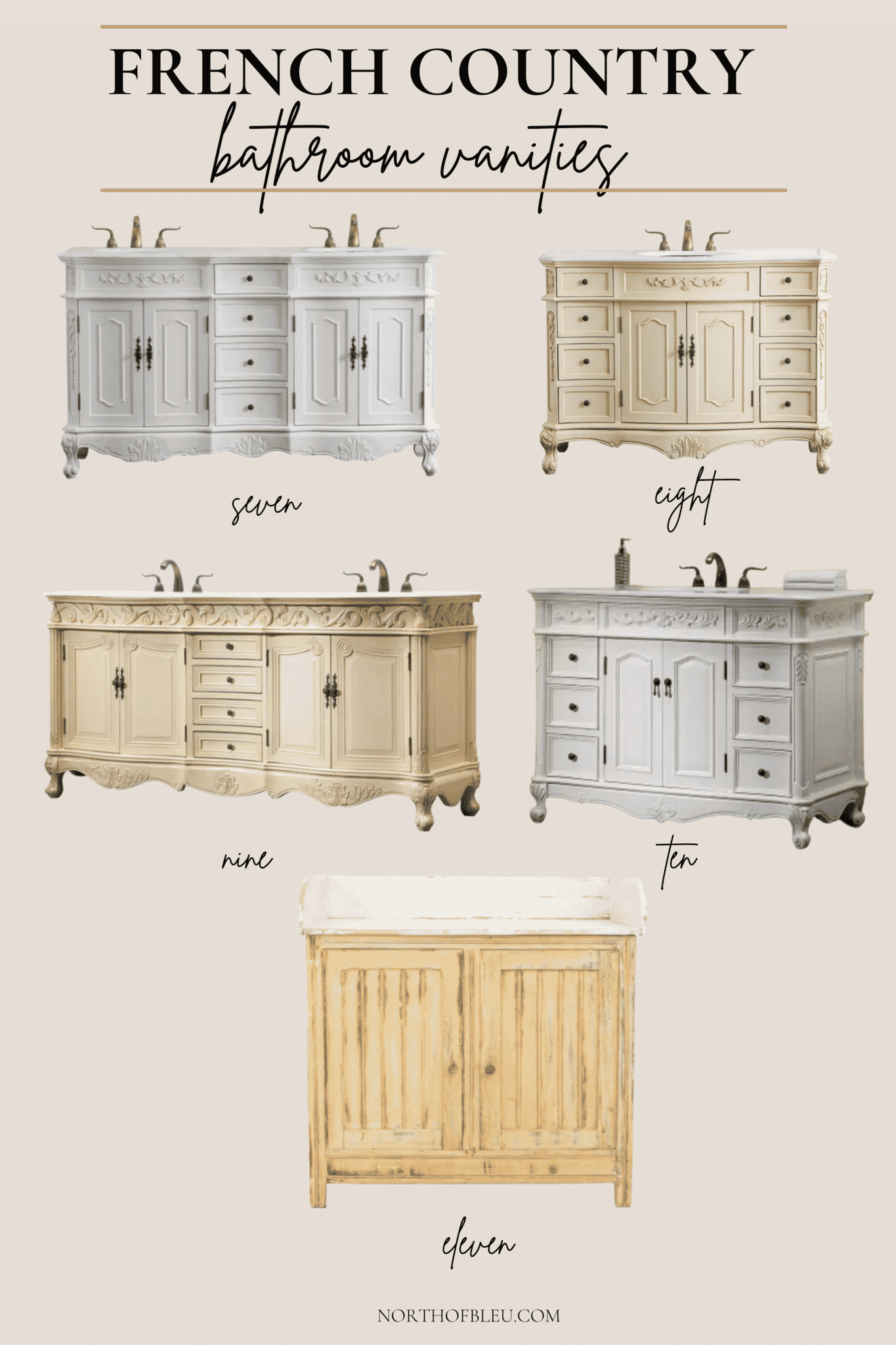 11 French Country Vanity Options (& What I’m Getting For Our Remodel ...