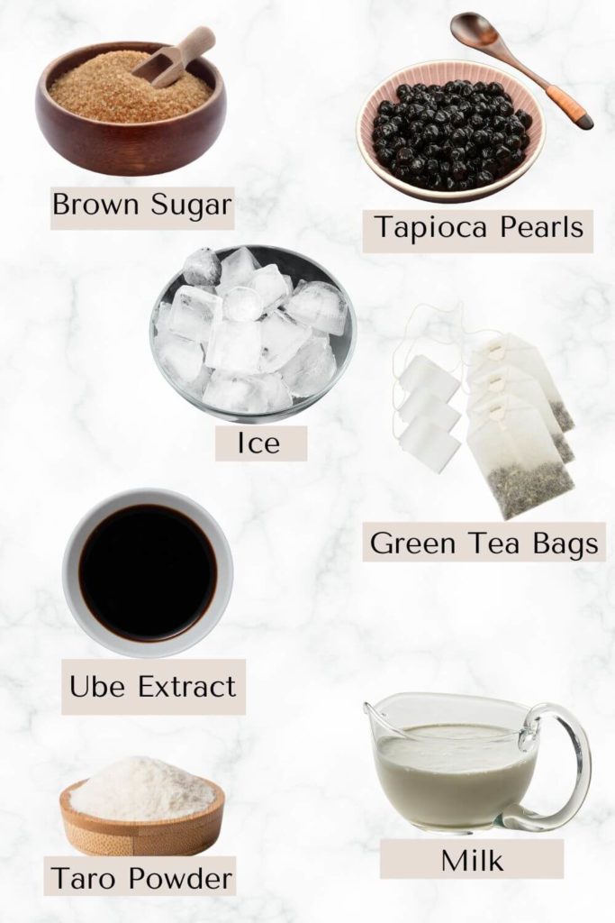 taro milk tea ingredients