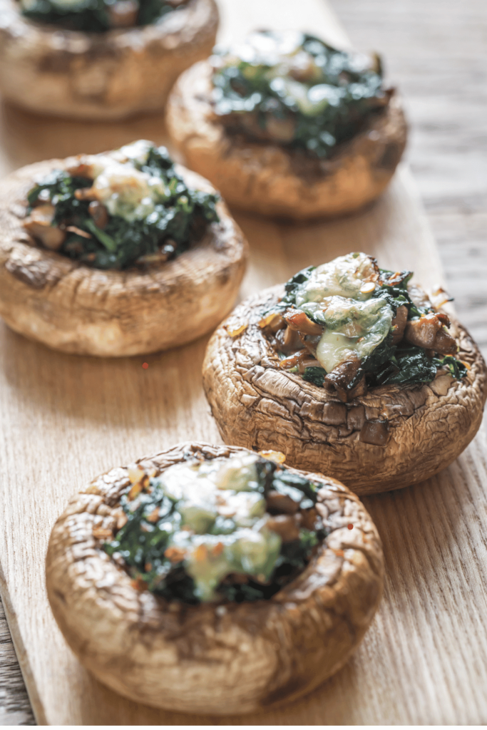 Spinach Ricotta Stuffed Mushrooms