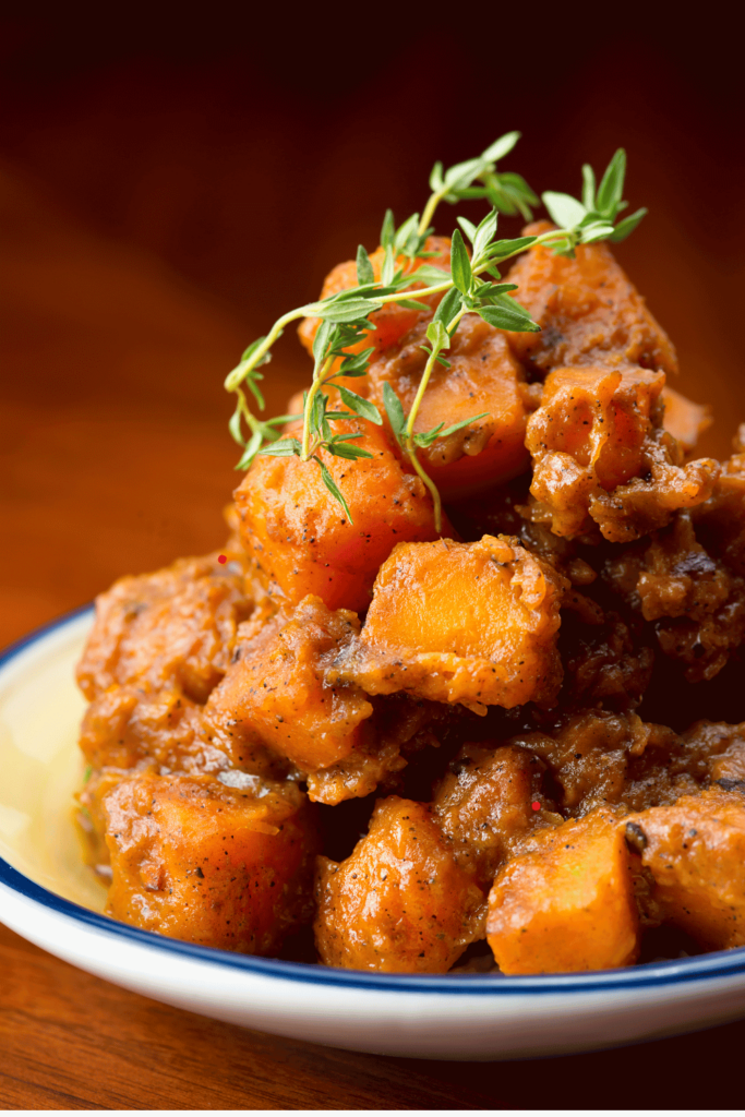 maple glazed sweet potatoes